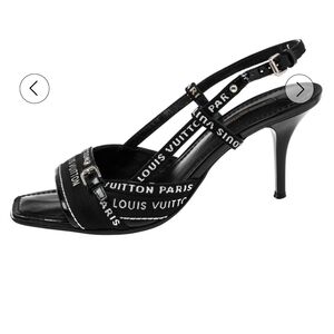 Louis Vuitton Black Strappy Heels